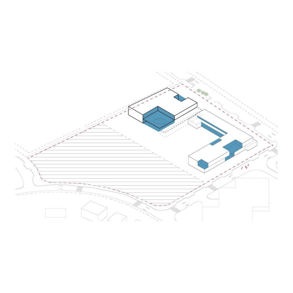 Site layout of Jacques Majorelle School by Zarchitecture Studio