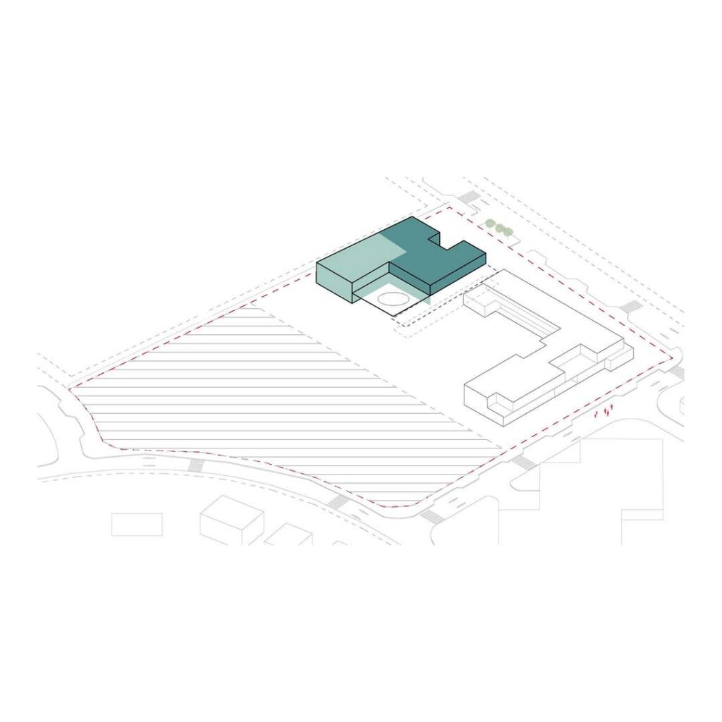 Site plan of Jacques Majorelle School by Zarchitecture Studio.