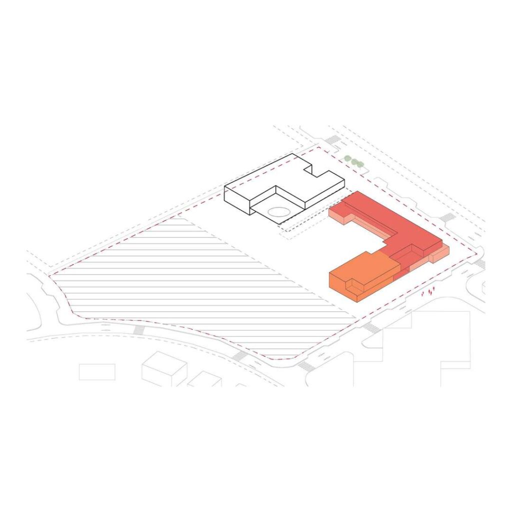 Site layout of Jacques Majorelle School by Zarchitecture Studio