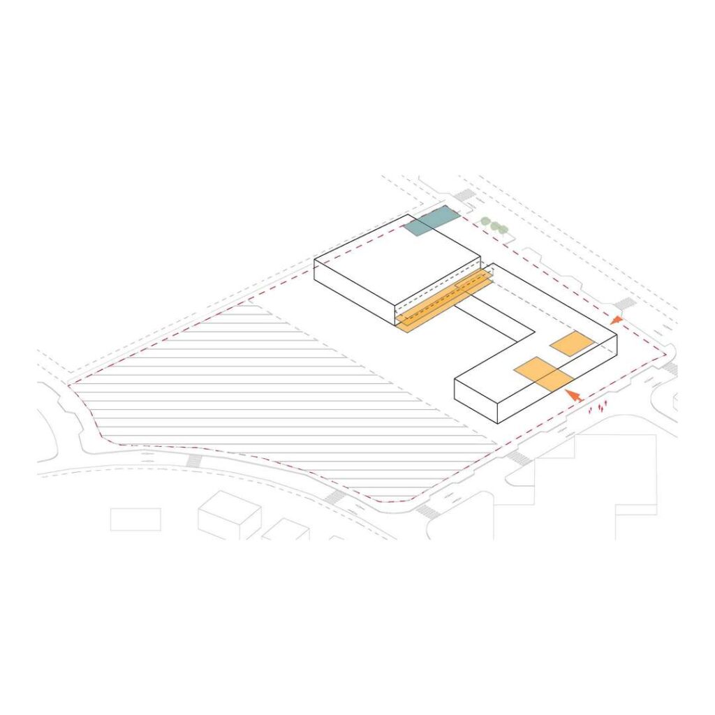 Site layout of Jacques Majorelle School by Zarchitecture Studio