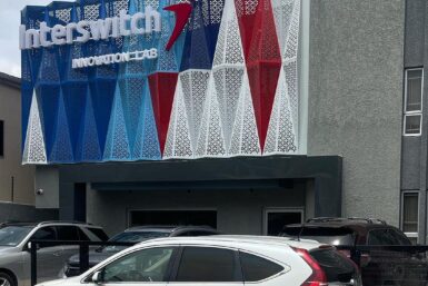 Shiftlag Unveils Perforated Aluminium Panel Facade For Interswitch's Innovation Lab